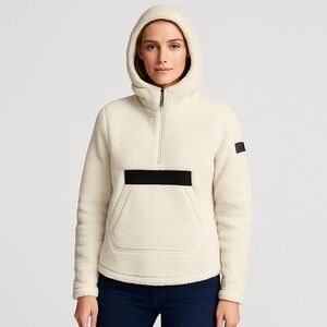 ❄️ The North Face Women’s Sherpa Fleece‎ Pullover Hoodie S | Cream